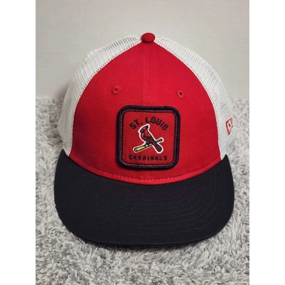 New Era 9FIFTY St Louis Cardinals MLB Patch Low‎ Profile Mesh Snapback Hat NWT